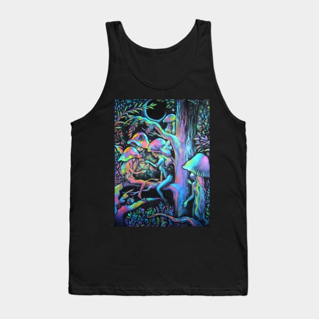 The Mushroom Sisters Tank Top by mooneyesart